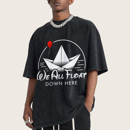 We All Float Vintage Distressed T-shirt