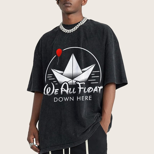 We All Float Vintage Distressed T-shirt