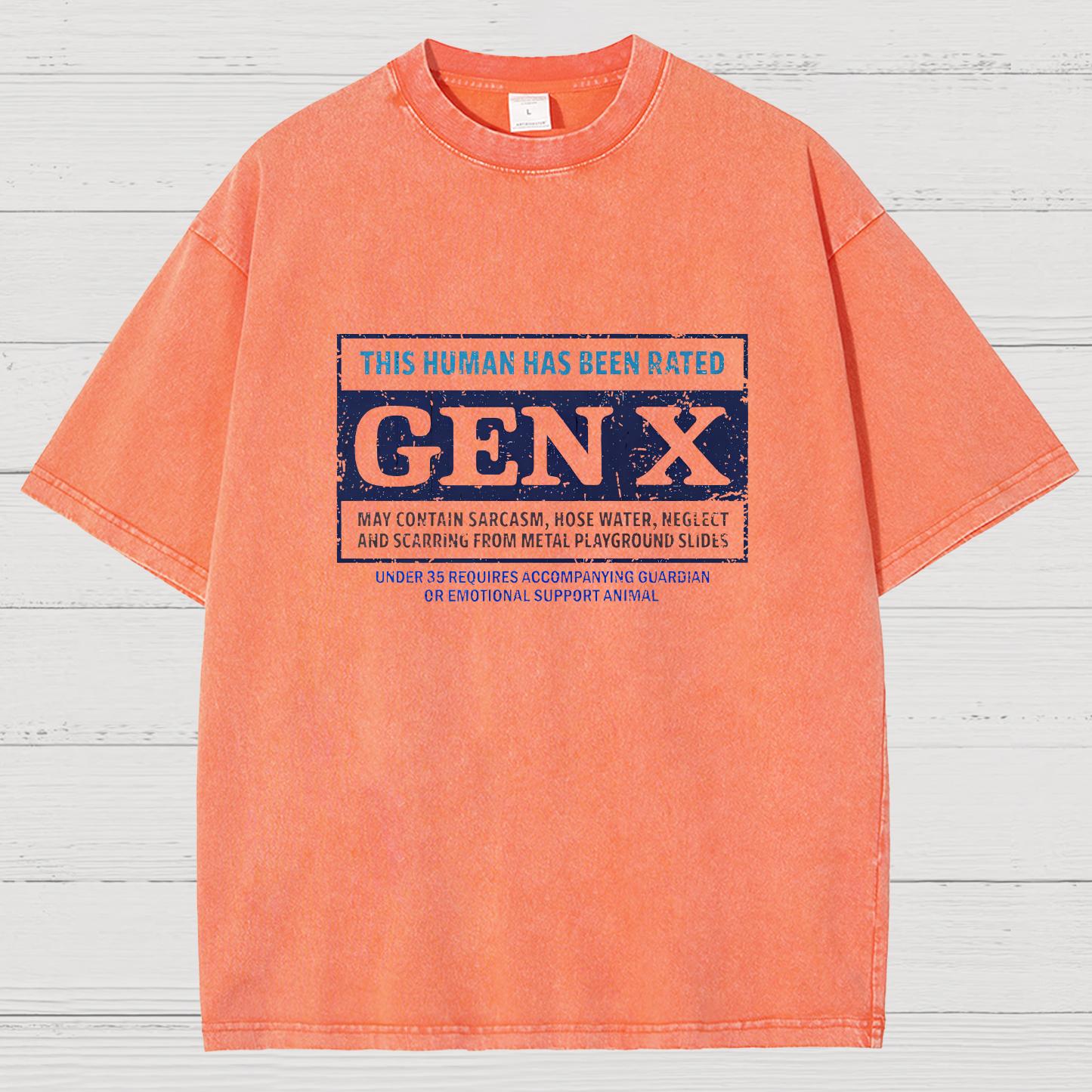 RATED GEN X Vintage Distressed T-shirt