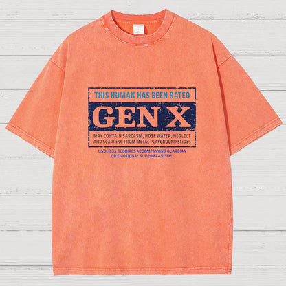 RATED GEN X Vintage Distressed T-shirt