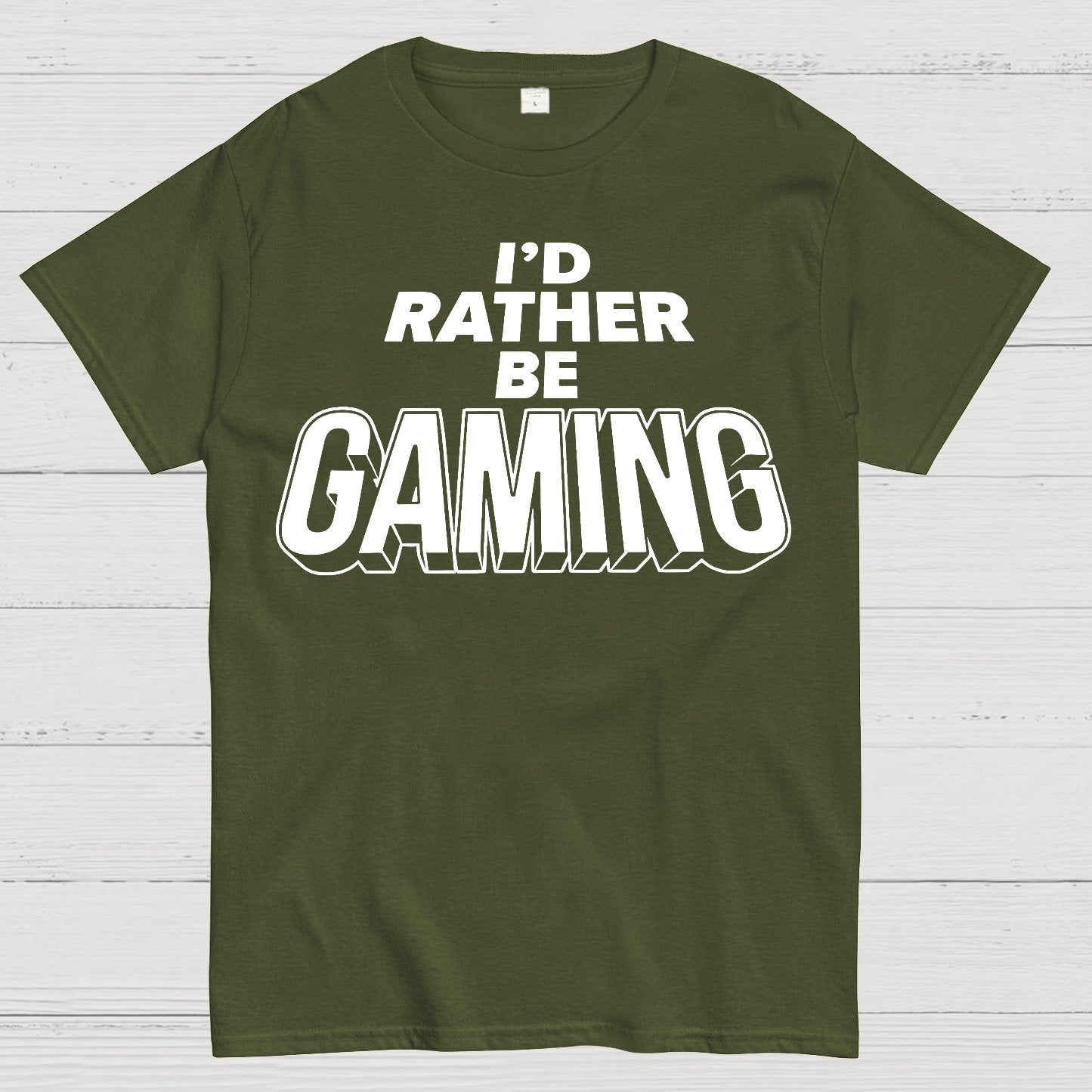 I'd Rather Be Gaming Geek T-Shirt