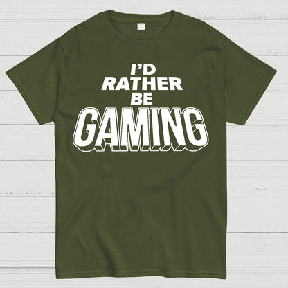 I'd Rather Be Gaming Geek T-Shirt