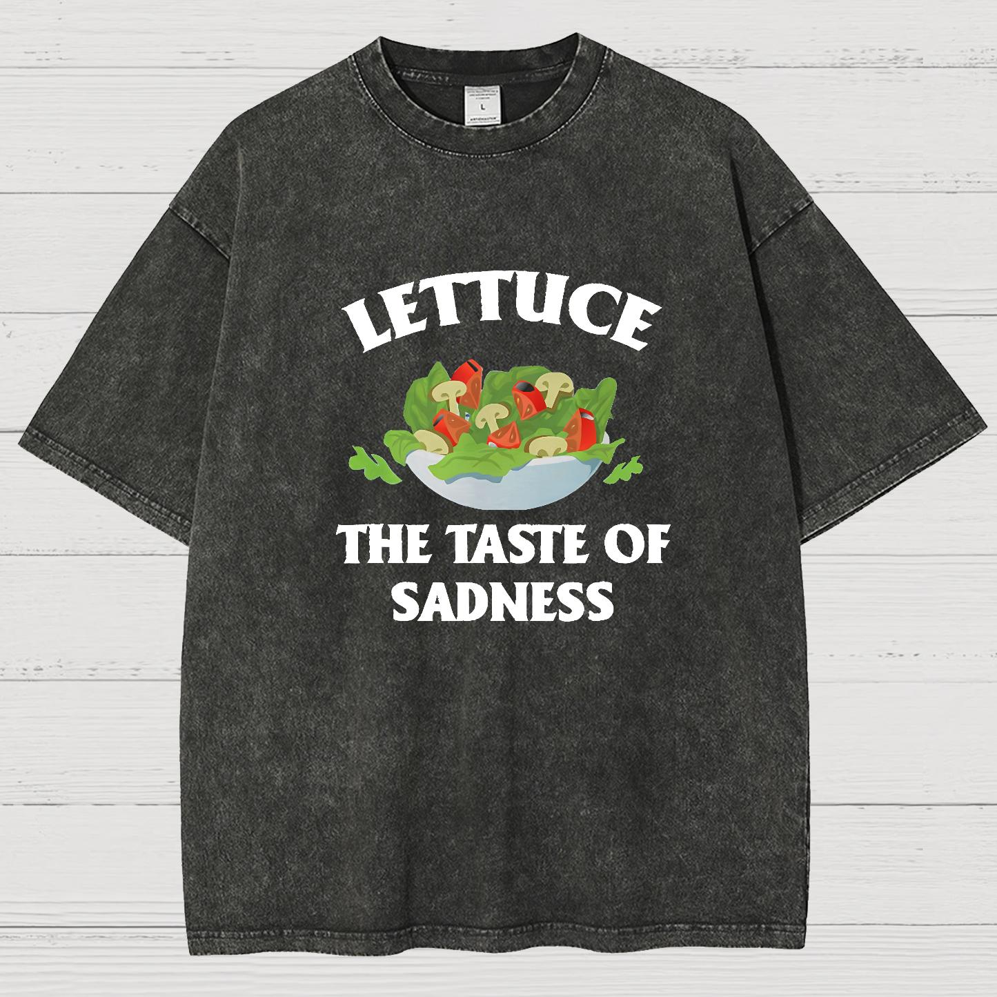 Lettuce The Taste Of Sadness Vintage Distressed T-shirt
