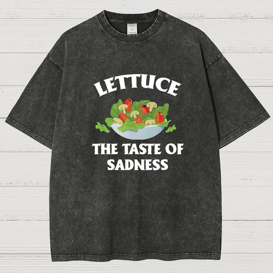 Lettuce The Taste Of Sadness Vintage Distressed T-shirt