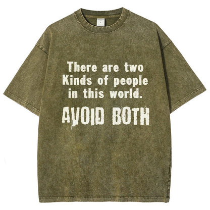 There Are Two Kinds Of People In This World Vintage Distressed T-shirt