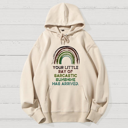 Your Little Ray of Sarcastic Sunshine Has Arrived  Geek Cotton Hoodie