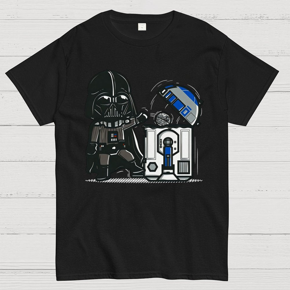 Galaxy Advanced Trash Can Geek T-Shirt