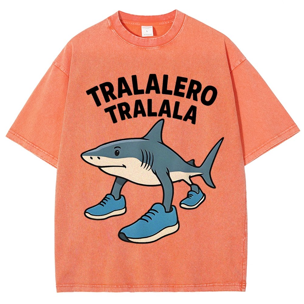 Tralalero Tralala Vintage Distressed T-shirt