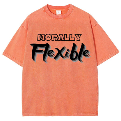 Morally Flexible Vintage Distressed T-shirt