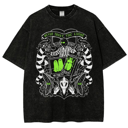 Never Trust the Living Vintage Distressed T-shirt