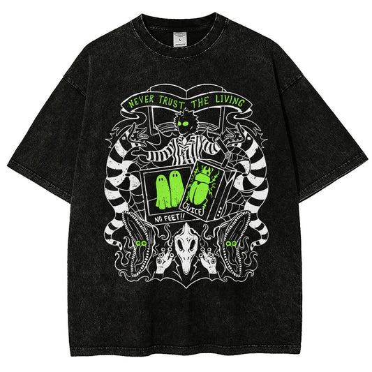 Never Trust the Living Vintage Distressed T-shirt