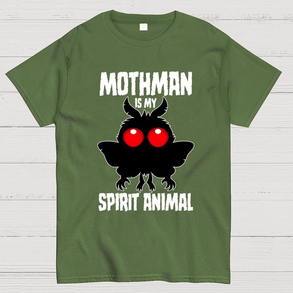 Mothman Is My Spirit Animal Dark Geek T-Shirt