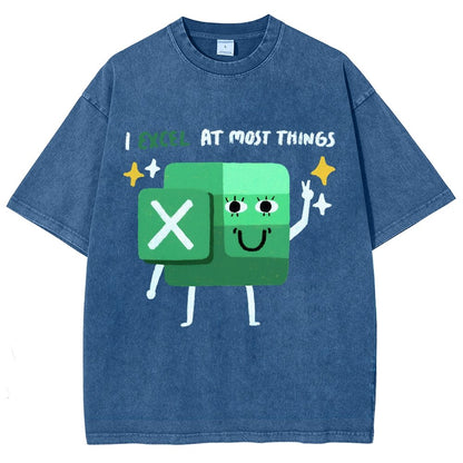 I Excel At Most Things Vintage Distressed T-shirt