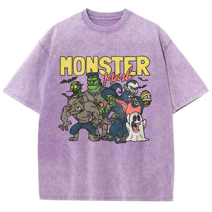 Monster Mashup - Retro Ghost Halloween Vintage Distressed T-shirt