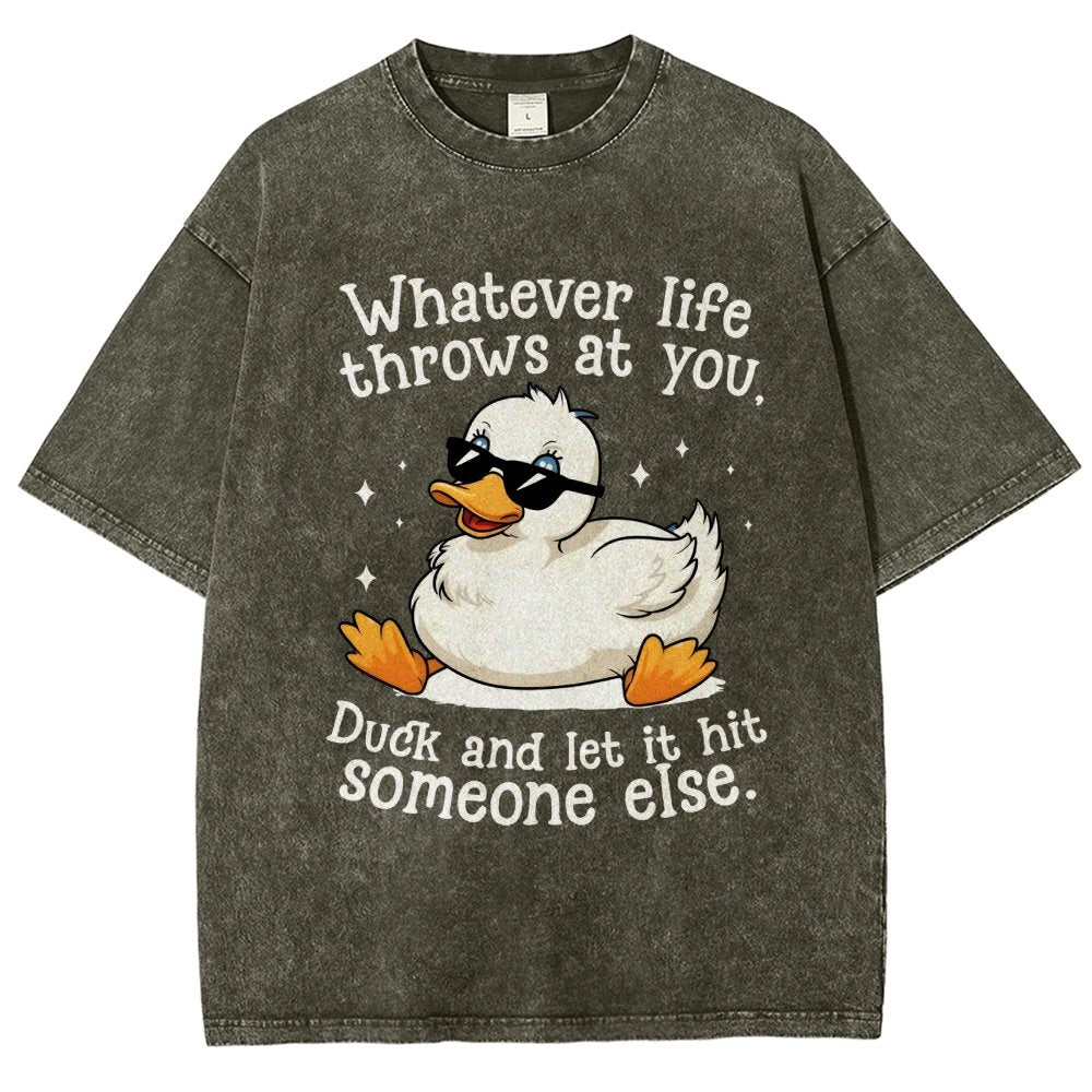 Whatever Life Throws At You Vintage Distressed T-shirt