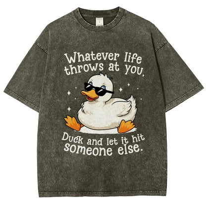 Whatever Life Throws At You Vintage Distressed T-shirt