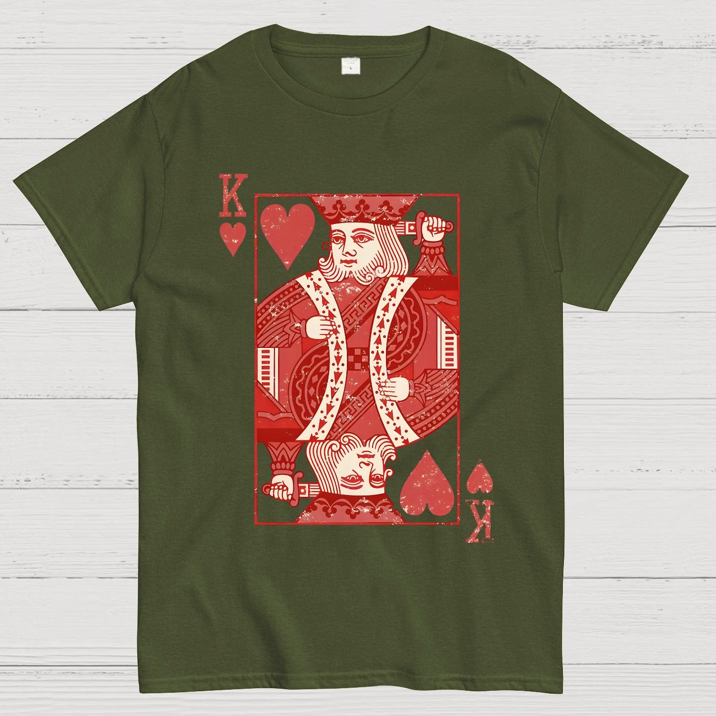 King of Hearts Valentine Shirt Matching Couple Gift Geek T-Shirt