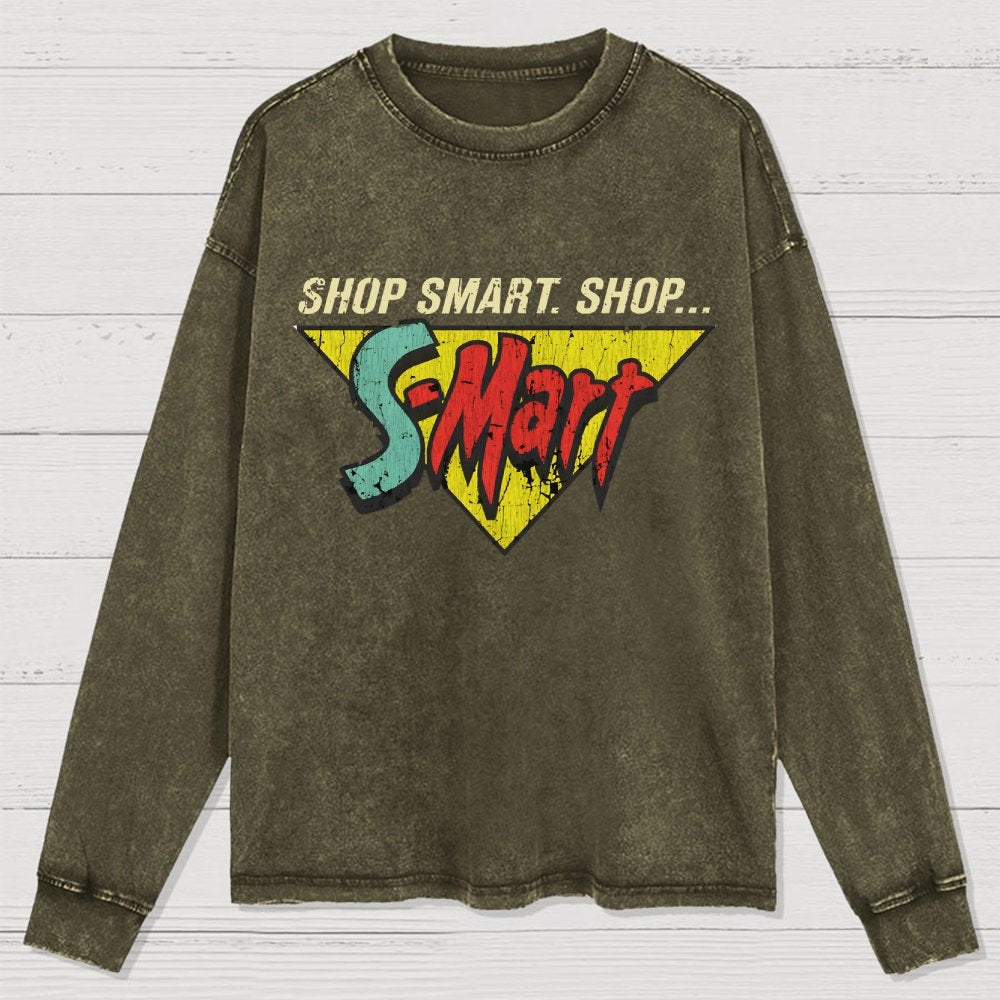 Shop Smart. Shop Smart-Store! Washed Long Sleeve Tee