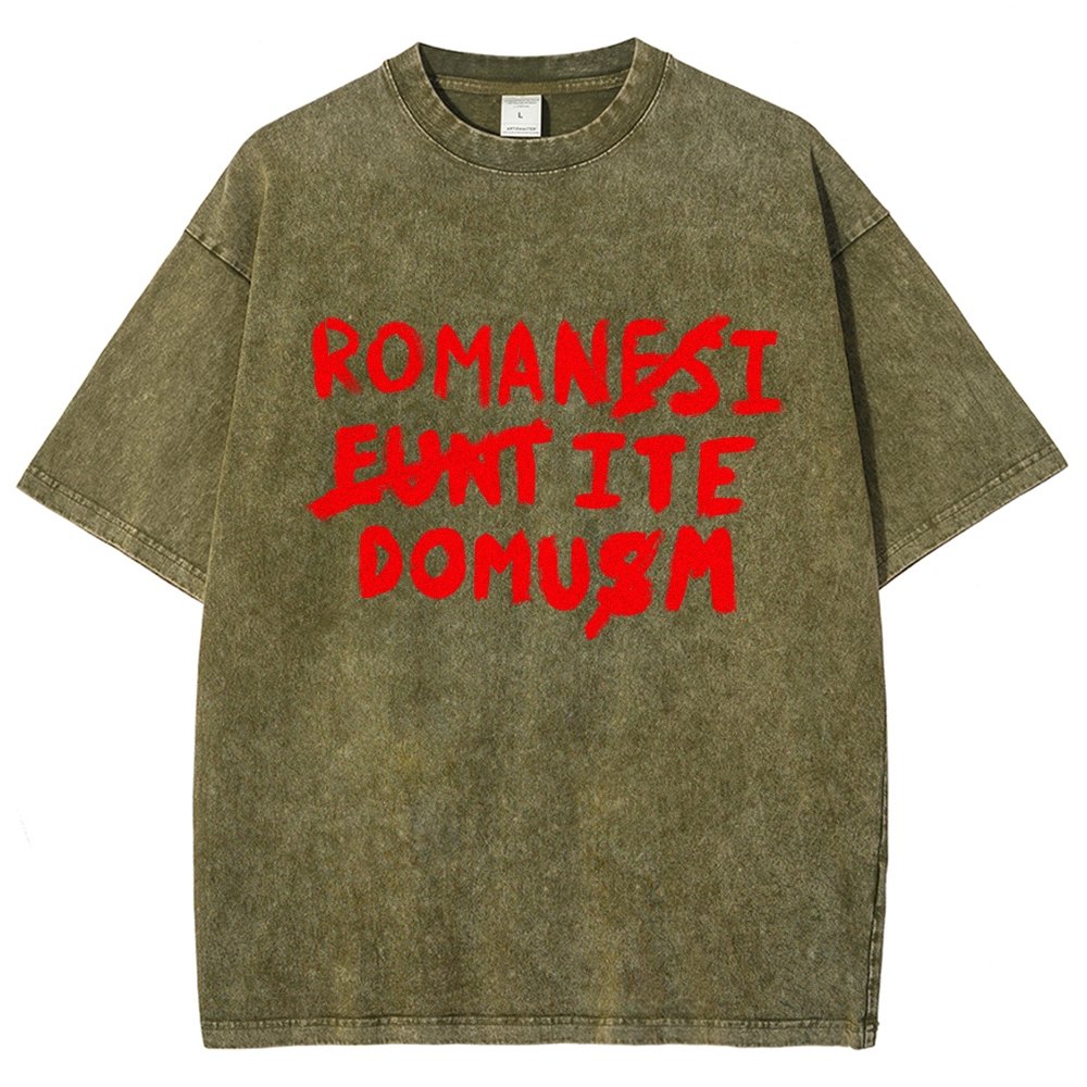 Romani Ite Domum Vintage Distressed T-shirt