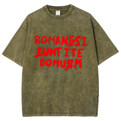 Romani Ite Domum Vintage Distressed T-shirt