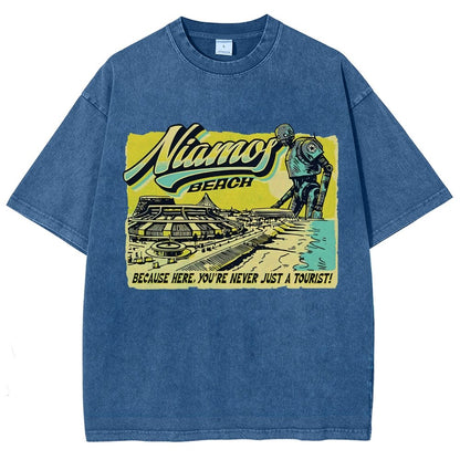 Niamos Beach Vintage Distressed T-shirt