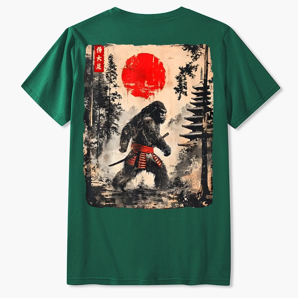Funny Samurai Ukiyo-e Vintage Graphic Geek T-Shirt
