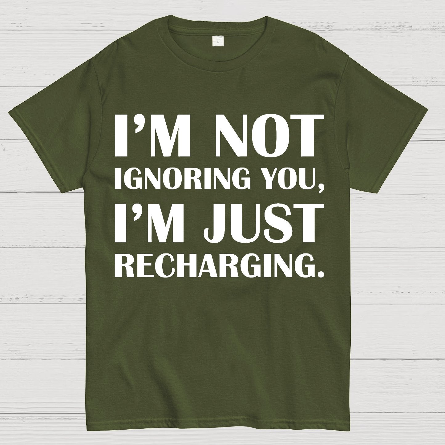 I’m Not Ignoring You, I’m Just Recharging Geek T-Shirt
