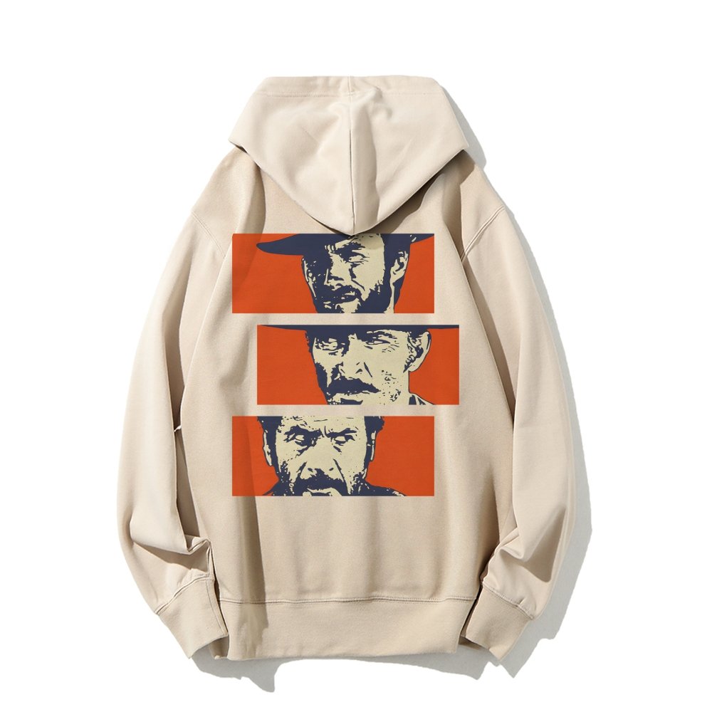 Buono Brutto Cattivo Printed Back Unisex Cotton Hoodie