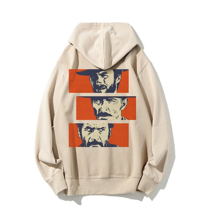 Buono Brutto Cattivo Printed Back Unisex Cotton Hoodie