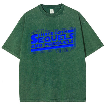 I Hate Sequels Vintage Distressed T-shirt