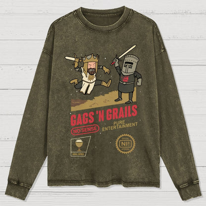 Gags 'n Grails Washed Long Sleeve Tee