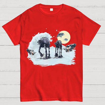 The Great Wave of Snow Unisex Geek T-Shirt