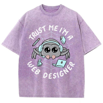 TRUST ME I'M A WEB DESIGNER Vintage Distressed T-shirt