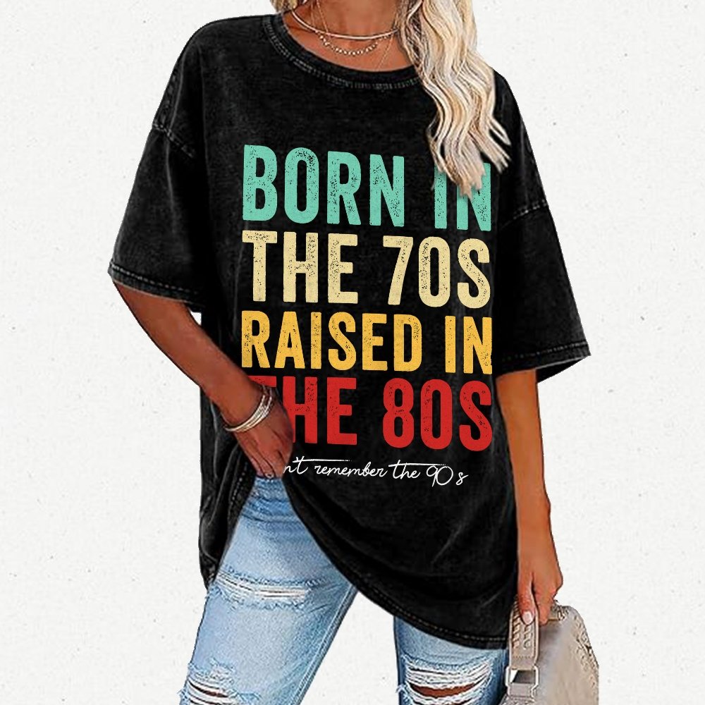 Raised In The 80s Vintage Distressed T-shirt
