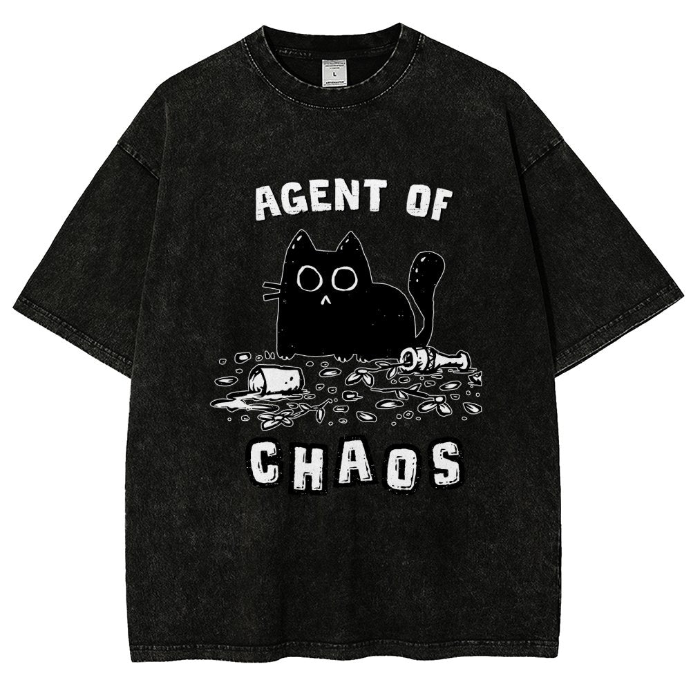Agent of Chaos Vintage Distressed T-shirt