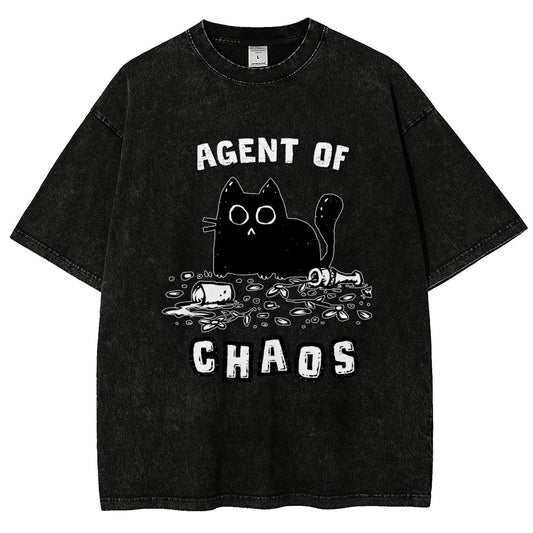 Agent of Chaos Vintage Distressed T-shirt