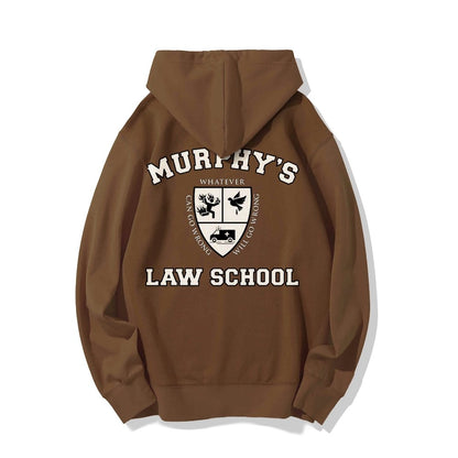 Murphy's Law School  Academic Printed Back Unisex Cotton Hoodie