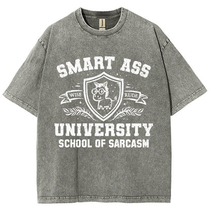 Smart Ass University Vintage Distressed T-shirt