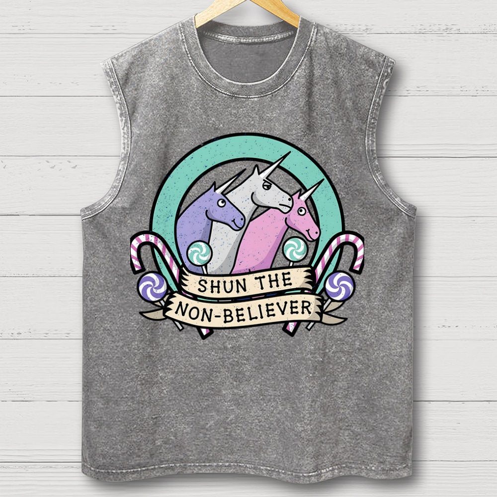 Shun the Non-Believer Vintage Distressed Washed Tank