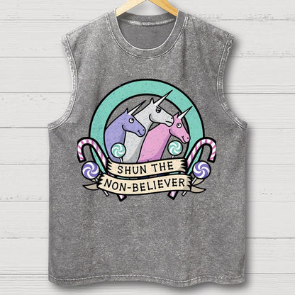 Shun the Non-Believer Vintage Distressed Washed Tank
