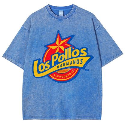 Los Pollos Hermoso Vintage Distressed T-shirt