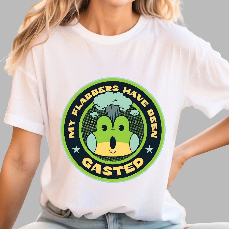 My Flabbers Have Been Gasted Funny Frog Geek T-Shirt