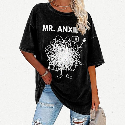 Mr. Anxiety! Vintage Distressed T-shirt