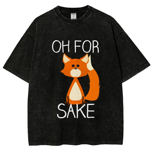 Oh For Fox Sake Vintage Distressed T-shirt