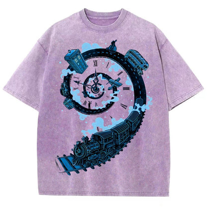 Time Machine Vintage Distressed T-shirt