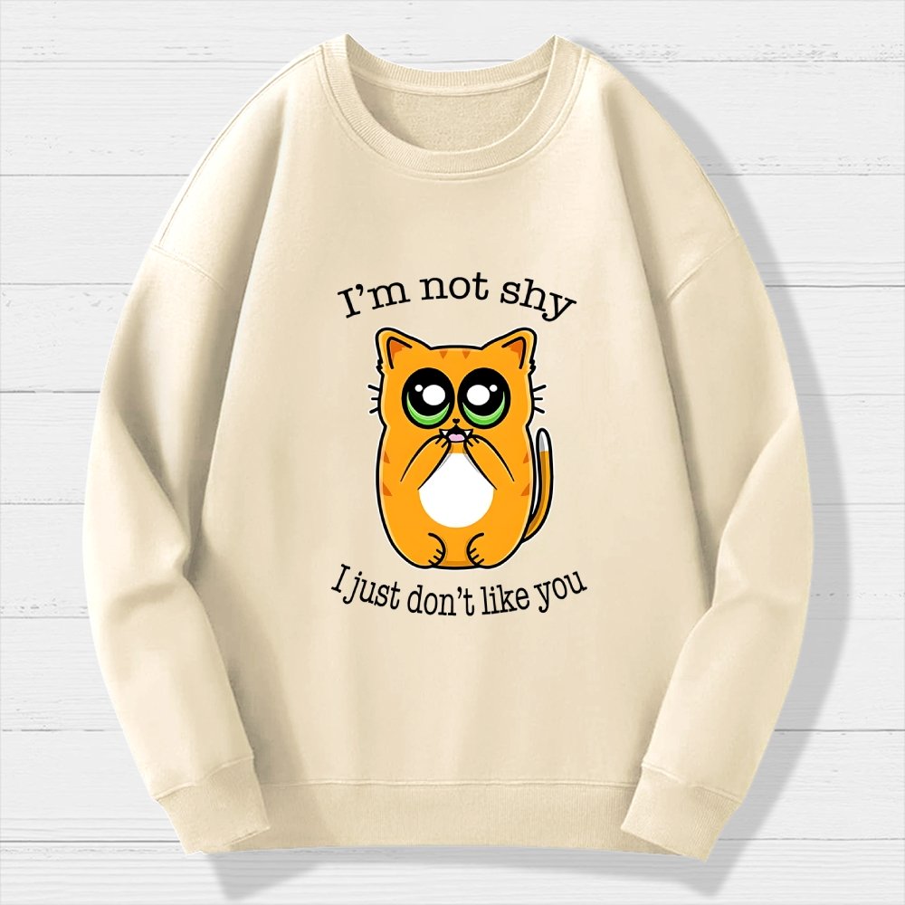 Not Shy Geek Cotton Sweatshirt