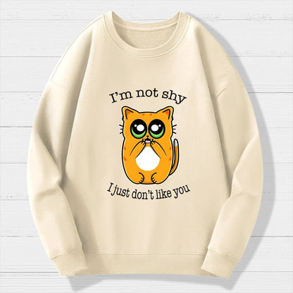 Not Shy Geek Cotton Sweatshirt