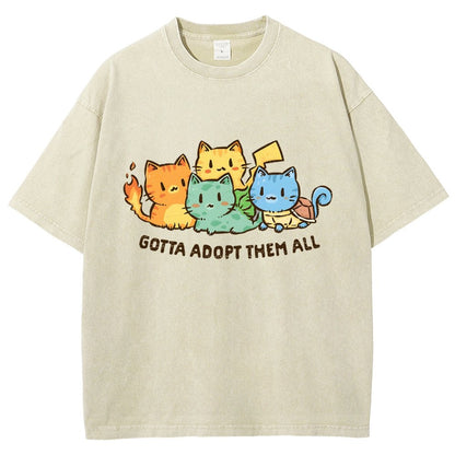 Gotta Collect Them All Vintage Distressed T-shirt