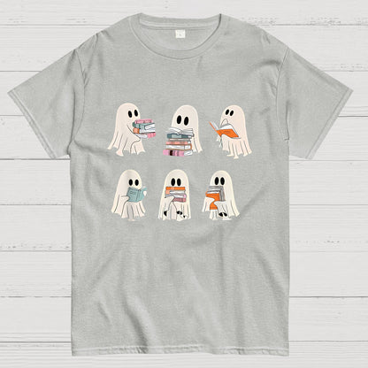 Cute Boo Ghost Read More Books, Funny Halloween T-Shirt