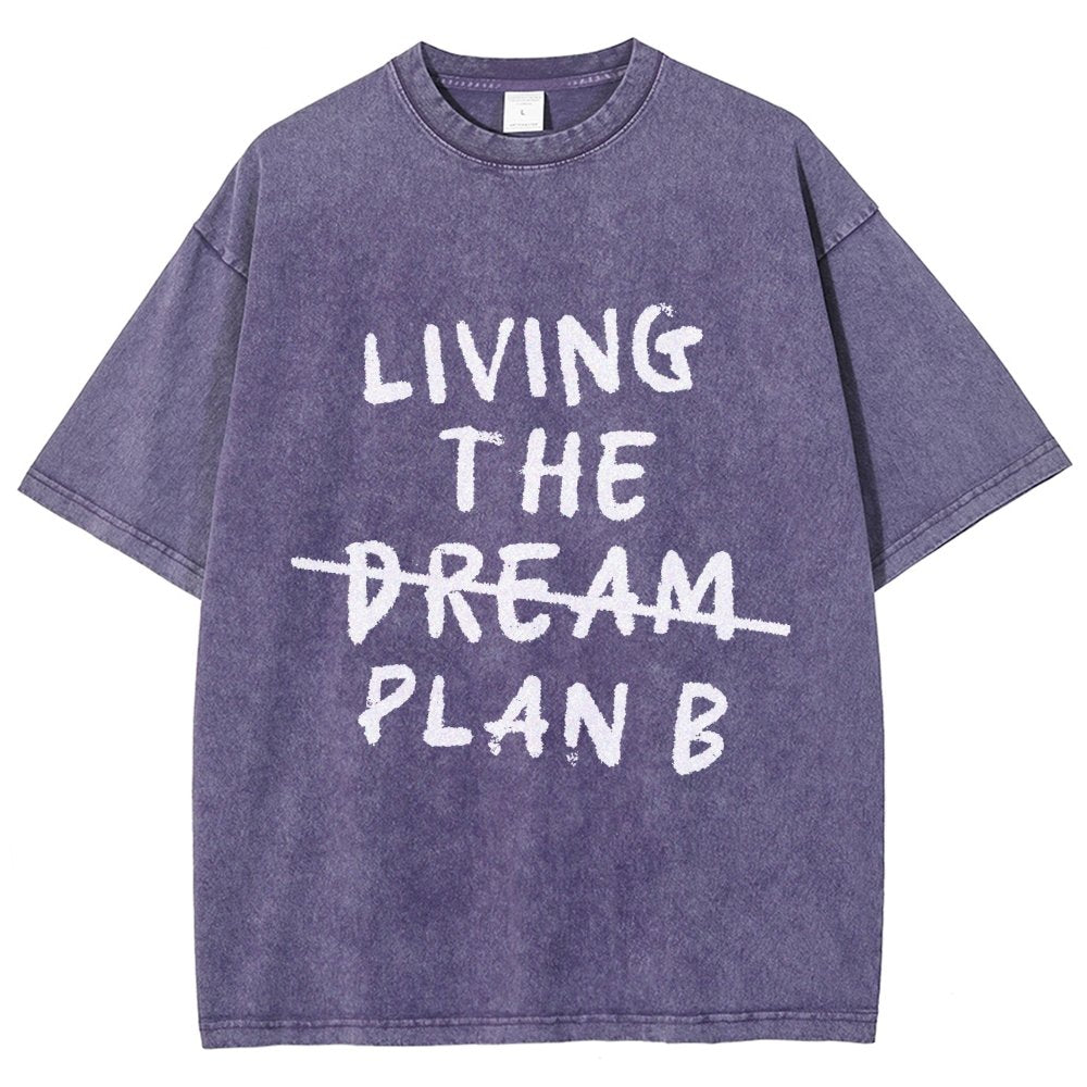 Living Plan B Vintage Distressed T-shirt